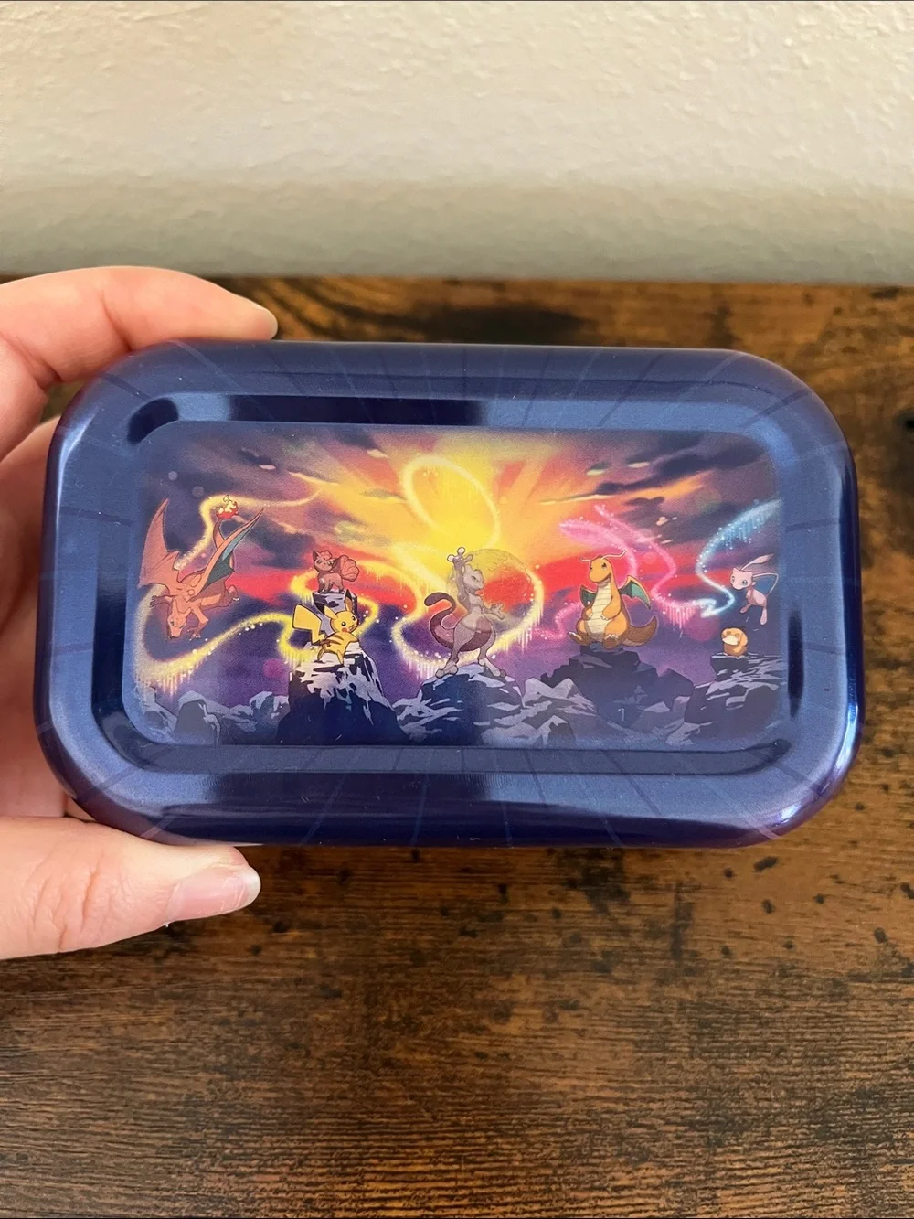 FREE WITH BUNDLE Pokemon Metal Tin Case Trading Cards Games
